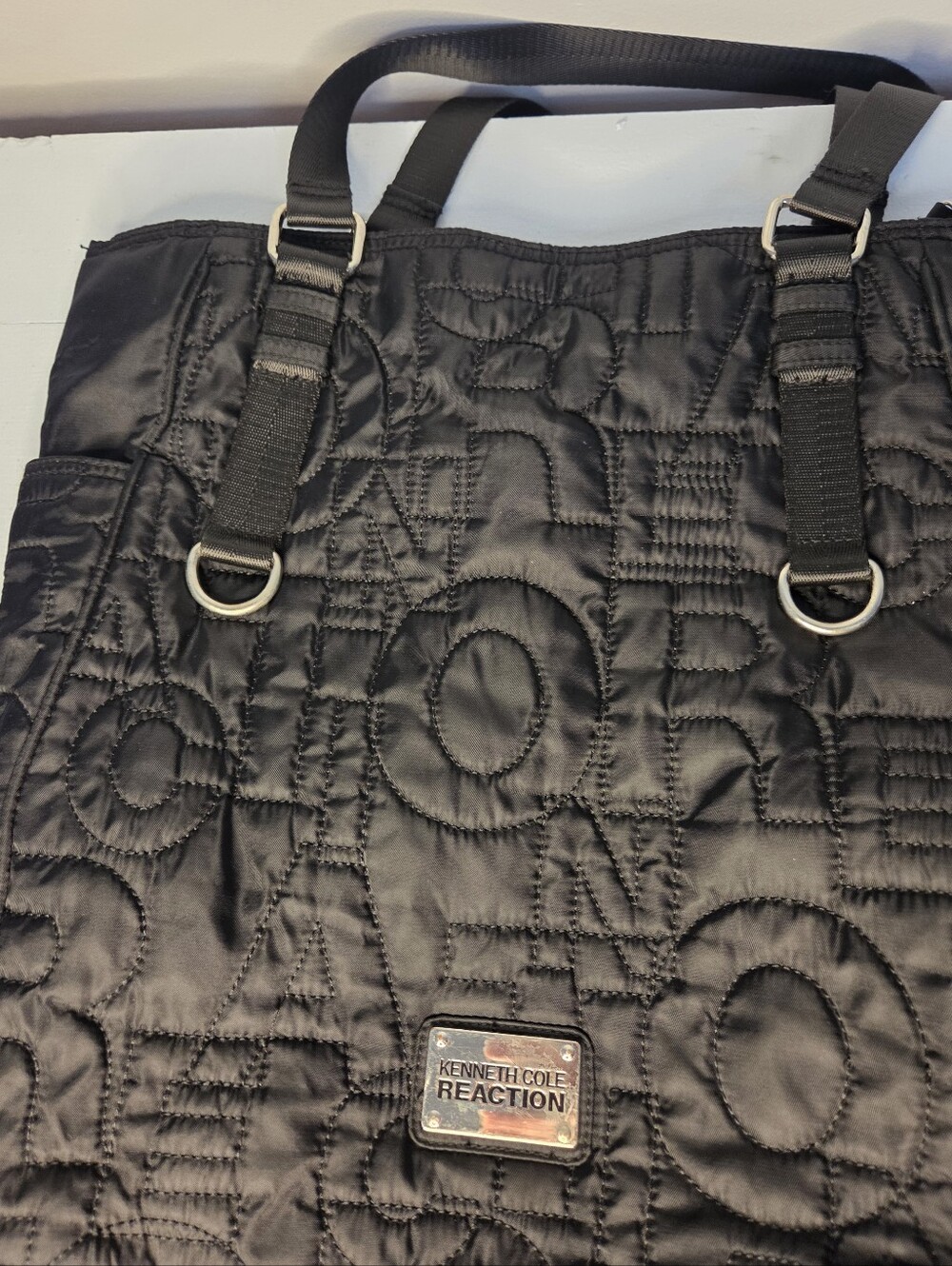 Kenneth Cole Quilted Style Purse In Black
